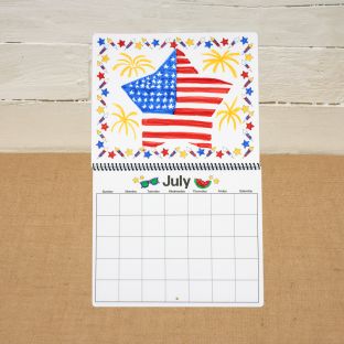 Colorations® 4th of July Celebration Calendar Craft Kit – Makes 12 Crafts
