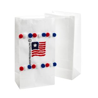 Colorations® 4th of July Stars and Stripes Bag Craft Kit – Makes 100 Crafts