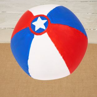 Colorations® 4th of July Kick-Off Celebration Beach Ball Craft Kit – Makes 12 Crafts