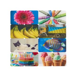 Excellerations® EduView™ Familiar Objects 3"Acrylic Picture Tiles - Set of 52