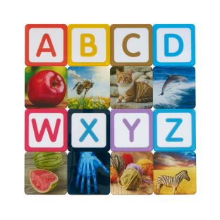 Excellerations® EduView™ Alphabet and Phonics 3" Acrylic Tiles - Set of 52
