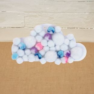 Colorations® Back-To-School Imagination Cloud Craft Kit – Makes 24 Crafts
