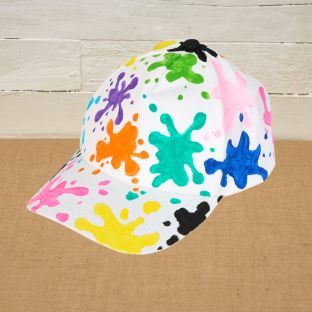 Colorations® Summer Wear Your Art Cap Craft Kit – Makes 12 Crafts