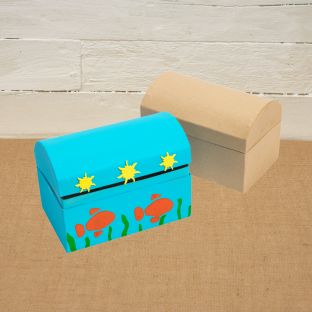 Colorations® Summer Fun Treasure Box Craft Kit – Makes 12 Crafts