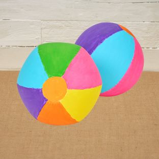 Colorations® Summer Color Pop Beach Ball Craft Kit – Makes 12 Crafts