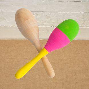 Colorations® Summer Music Makers Maraca Craft Kit – Makes 12 Crafts