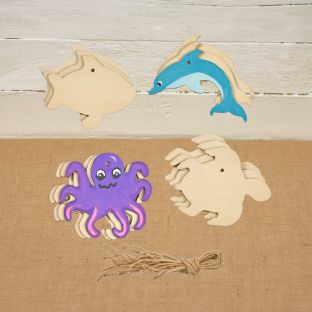 Colorations® Summer Sea Life Art Craft Kit – Makes 12 Crafts