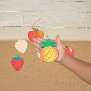 Colorations® Summer Fruit Fun Craft Kit – Makes 12 Crafts