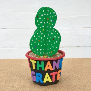 Colorations® Thanksgiving Cactus Garden Craft Kit – Makes 12 Crafts