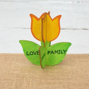 Colorations® Thanksgiving Wooden Tulip Craft Kit – Makes 12 Crafts