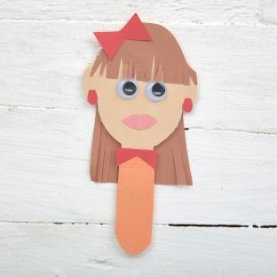 Colorations® Thanksgiving Wooden Face Stick Craft Kit – Makes 20 Crafts