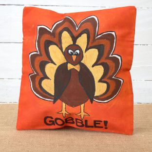Colorations® Thanksgiving Turkey Pillowcase Craft Kit – Makes 12 Crafts