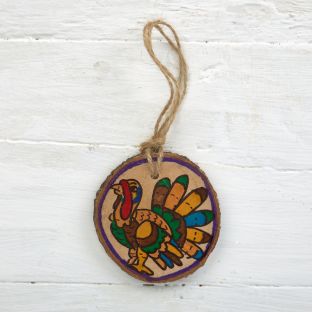 Colorations® Thanksgiving Wooden Ornament Craft Kit – Makes 24 Crafts