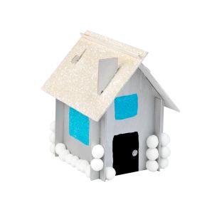 Colorations® Winter Snowy House Craft Kit - Makes 6 Crafts
