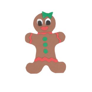 Colorations® Winter Gingerbread People Craft Kit - Makes 24 Crafts