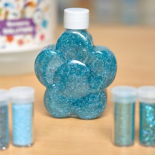 Colorations® Winter Glitter Sensory Bottle Craft Kit - Makes 12 Crafts