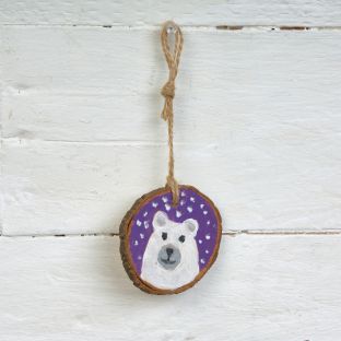 Colorations® Winter Polar Bear Ornament Craft Kit - Makes 24 Crafts