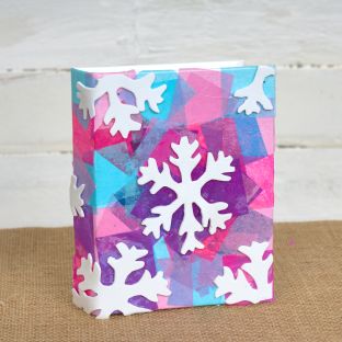 Colorations® Winter Snowflake Photo Album Craft Kit - Makes 12 Crafts