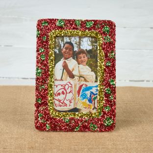 Colorations® Holiday Glitter Photo Frame Craft Kit - Makes 50 Crafts
