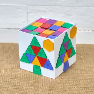 Colorations® Holiday Mosaic Christmas Tree Bank Craft Kit - Makes 12 Crafts