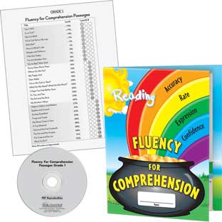 Fluency For Comprehension Kit: Grade 1 - 30 cards, 12 folders, 1 CD Fluency For Comprehension Kit: Grade 1 - 30 cards, 12 folders, 1 CD