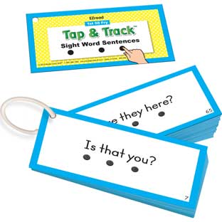 EZRead 1st 50 Fry Tap and Track™ Sight Word Sentences - 100 cards EZRead 1st 50 Fry Tap and Track™ Sight Word Sentences - 100 cards
