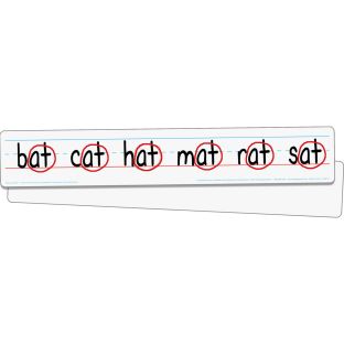 Two-Sided Primary-Lined Sentence Strip Dry Erase Boards - 12 boards