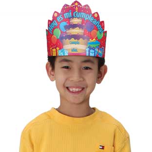 Hoy es mi cumpleaños (Spanish It’s My Birthday Crowns) - 12 crowns Hoy es mi cumpleaños (Spanish It’s My Birthday Crowns) - 12 crowns