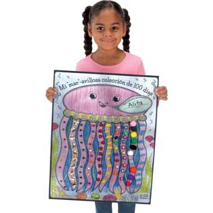 Póster Mi Colección de 100 Dias (Spanish Ready-To-Decorate® “Sea" My 100th Day Collection Posters) - 24 posters Póster Mi Colección de 100 Dias (Spanish Ready-To-Decorate® “Sea" My 100th Day Collection Posters) - 24 posters