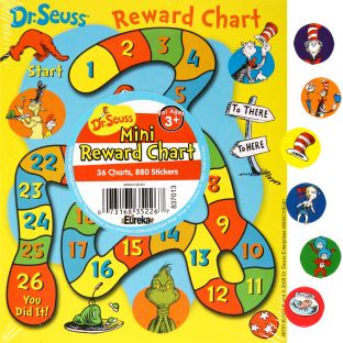 Dr. Seuss™ Mini Reward Chart Game - 36 reward chart game, 880 stickers Dr. Seuss™ Mini Reward Chart Game - 36 reward chart game, 880 stickers