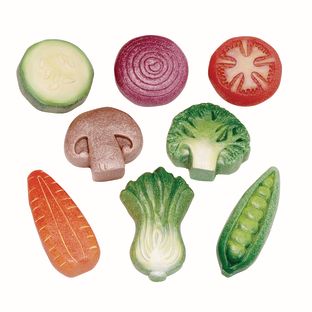 Sensory Outdoor Play Stones - Vegetables Set of 8