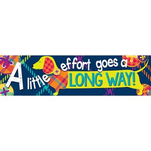 Plaid Attitude A Little Effort Goes A Long Way Welcome Horizontal Banner Plaid Attitude A Little Effort Goes A Long Way Welcome Horizontal Banner