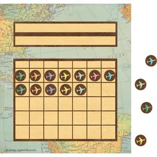 Travel The Map Incentive Charts And Stickers - 36 charts, 378 stickers Travel The Map Incentive Charts And Stickers - 36 charts, 378 stickers