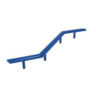 Outdoor Zig Zag Balance Beam in Blue - Playground Equipment