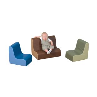 Happy Hangout Small Contour Seating Set of 3 - Woodland