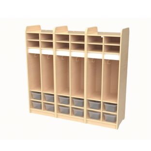 Millhouse Compact Preschool 6-section Locker w/Tubs