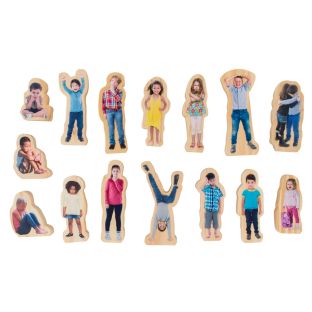 How Am I Feeling Today? Wooden People Blocks - 15pcs