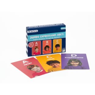 Jumbo ABC Emotion Cards - Expressions Set of 30
