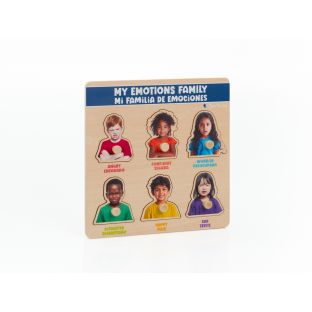 My Emotions Family Peg Puzzle 10"x10" - Expressions