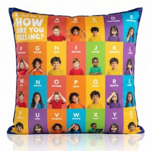 Weighted ABC Emotions Wheel Pillow 16" Expressions - 3lbs
