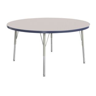 Berries® 42"Dia. Round Activity Table, 24" - 31" Leg Height - Navy