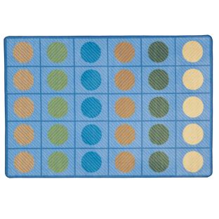 Calming Colors Open Seating Classroom Rug - 7'6" x 12'