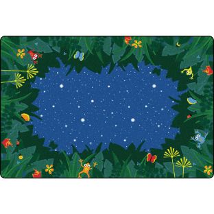 Peaceful Tropical Night Rug - 6' x 9'