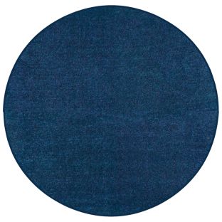 Mt. St. Helens Marine Navy Oval Solid Carpet - 6' x 6'