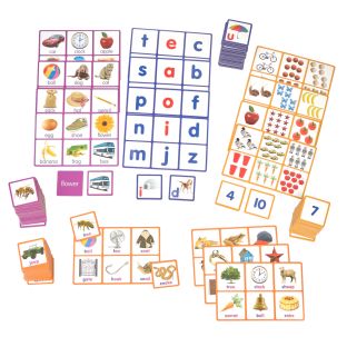 Alphabet, Numbers, Rhyming and Picture Bingo - Set of 4