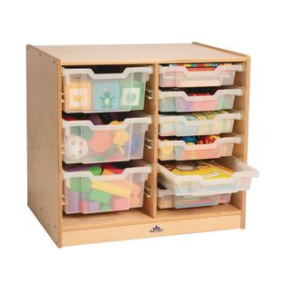 Clear Tray Double Storage Cabinet