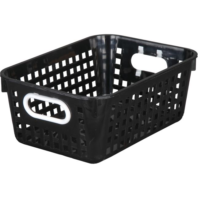 Square Plastic Basket 9"L x 9"L x 5"H