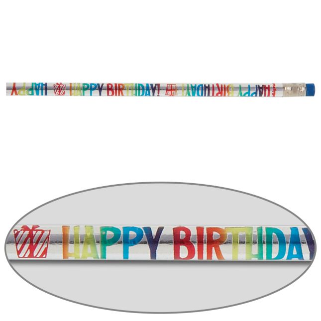 Happy Birthday Pencils - Party Favors - Teacher Incentives - 24