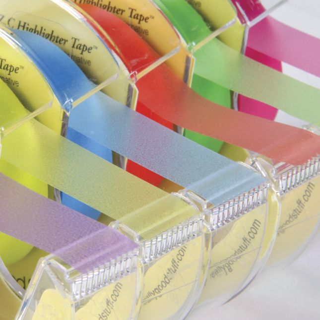 E.Z.C. Highlighter Tape - 1/2-in Wide - 32-ft Long