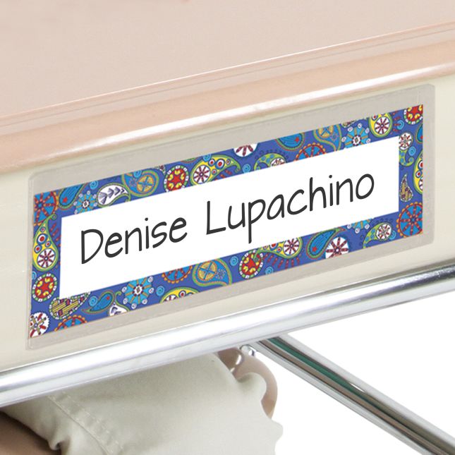 Really Good Stuff® Name Plate Self-Adhesive Vinyl Sleeves - Set Of 12